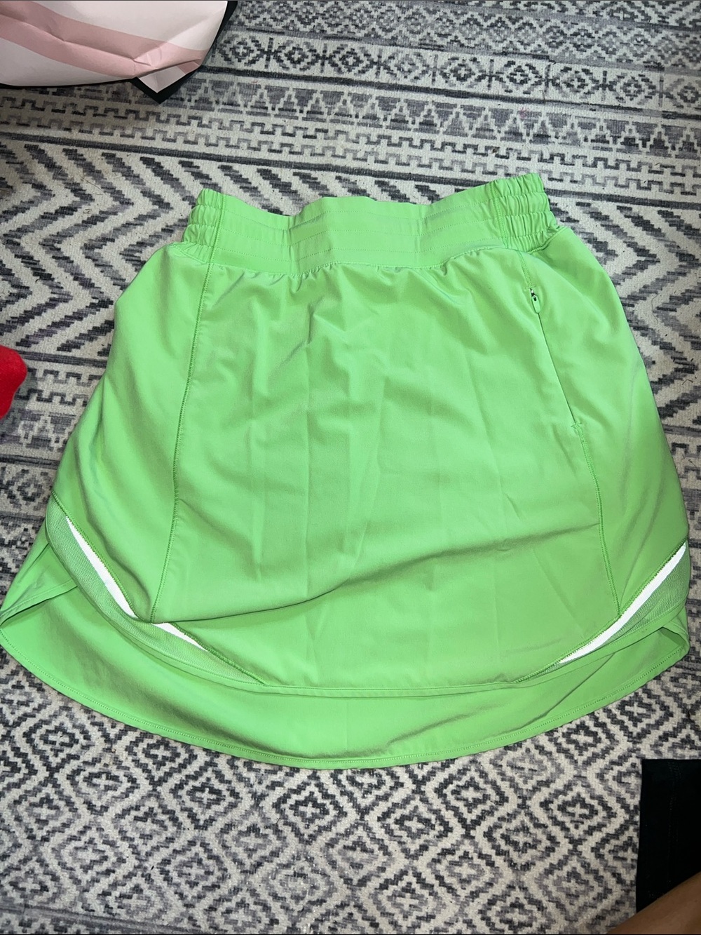 lululemon athletica Neon Green Athletic Skort